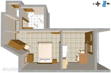 Studio flat AS-2830-b - Apartments Duće (Omiš) - 2830