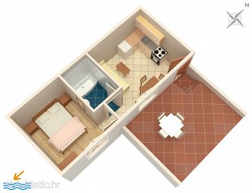 Apartment A-2881-b - Apartments Bol (Brač) - 2881