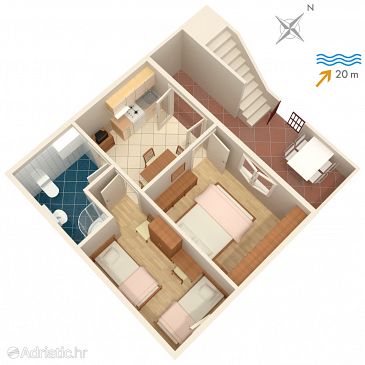 Apartment A-2898-b - Apartments Postira (Brač) - 2898