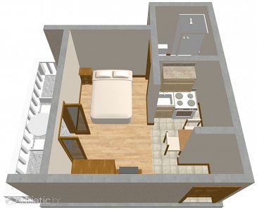 Studio flat AS-292-a - Apartments Zadar - Diklo (Zadar) - 292