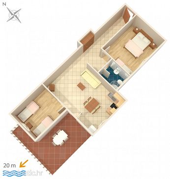 Apartment A-2970-d - Apartments Ražanj (Rogoznica) - 2970