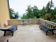 Terrace Lovran, Terrace u smještaju tipa room, s pogledom na more i WIFI.