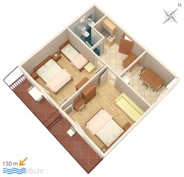 Apartment A-304-b - Apartments Drvenik Donja vala (Makarska) - 304