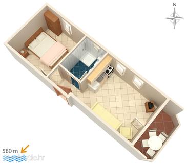 Apartment A-3083-a - Apartments Stara Novalja (Pag) - 3083