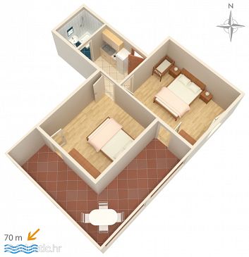 Apartment A-3084-a - Apartments Mandre (Pag) - 3084