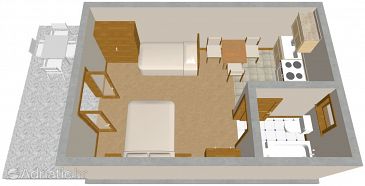 Studio flat AS-314-b - Apartments Podaca (Makarska) - 314