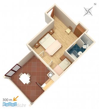 Studio flat AS-3167-b - Apartments Mlini (Dubrovnik) - 3167