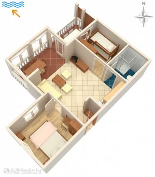 Apartment A-3213-f - Apartments Kampor (Rab) - 3213