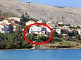 Property - Rooms 3319 Property Pag (Pag) - Accommodation 3319 - Rooms near sea with pebble beach.