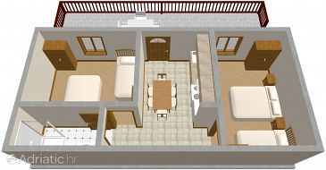 Apartment A-335-a - Apartments Kraj (Pašman) - 335