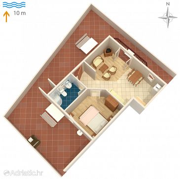 Apartment A-3460-e - Apartments Kraj (Pašman) - 3460