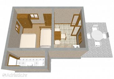 House K-394 - Vacation Rentals Uvala Ripišće (Dugi otok) - 394