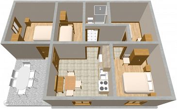 House K-397 - Vacation Rentals Krknata (Dugi otok - Krknata) - 397