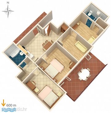 Apartment A-4047-d - Apartments Hvar (Hvar) - 4047
