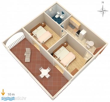 Apartment A-4063-d - Apartments Stara Novalja (Pag) - 4063