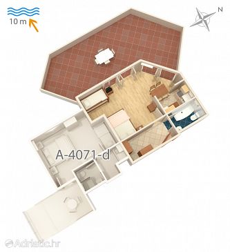 Studio flat AS-4071-c - Apartments Stara Novalja (Pag) - 4071