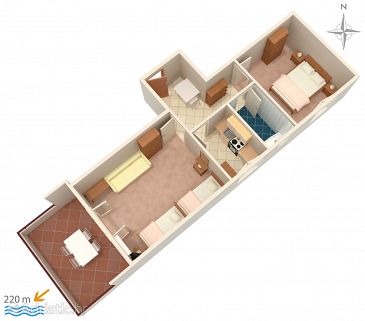 Apartment A-4094-b - Apartments Novalja (Pag) - 4094