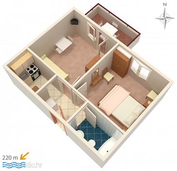 Apartment A-4094-f - Apartments Novalja (Pag) - 4094