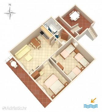 Apartment A-4099-a - Apartments Stara Novalja (Pag) - 4099
