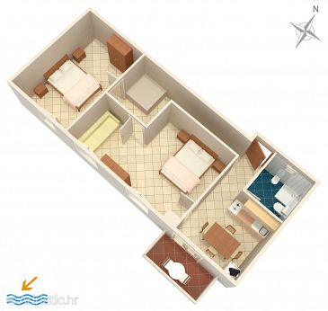 Apartment A-4111-b - Apartments Košljun (Pag) - 4111
