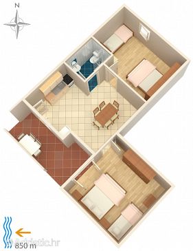 Apartment A-4117-c - Apartments Metajna (Pag) - 4117