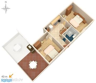 Apartment A-4138-b - Apartments Stara Novalja (Pag) - 4138