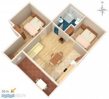 Apartment A-4146-b - Apartments Stara Novalja (Pag) - 4146