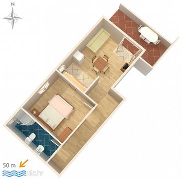 Apartment A-4146-f - Apartments Stara Novalja (Pag) - 4146