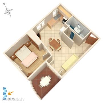 Apartment A-4194-b - Apartments Brodarica (Šibenik) - 4194