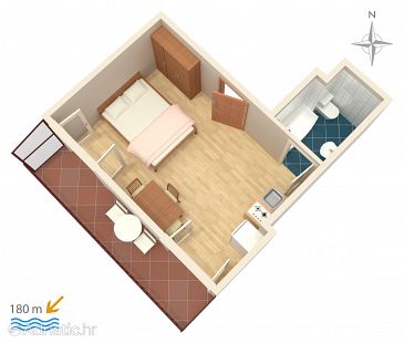 Studio flat AS-4247-a - Apartments Bilo (Primošten) - 4247