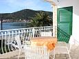 Shared terrace Vinišće, Shared terrace u smještaju tipa apartment, s pogledom na more i WIFI.