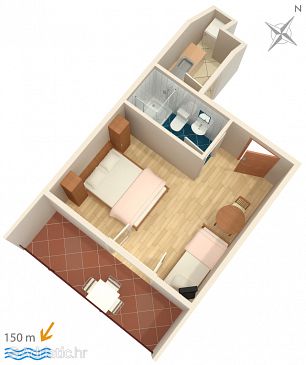 Studio flat AS-4332-a - Apartments Podgora (Makarska) - 4332