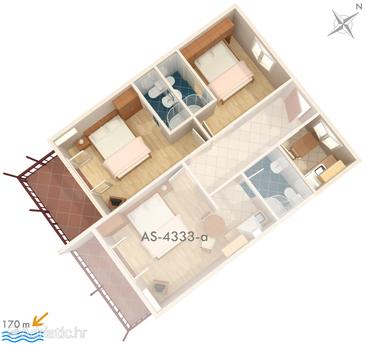Apartment A-4333-a - Apartments Brna (Korčula) - 4333