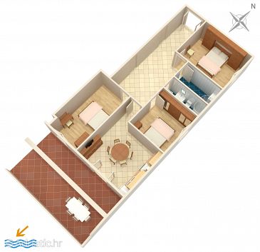 Apartment A-4339-d - Apartments Zavalatica (Korčula) - 4339
