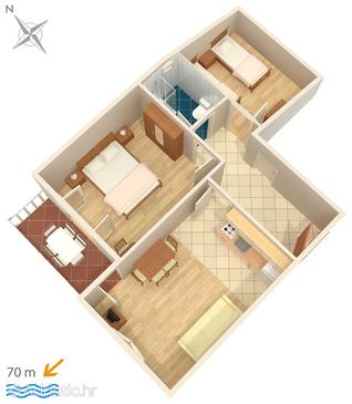 Apartment A-448-g - Apartments and Rooms Uvala Soline (Dugi otok) - 448