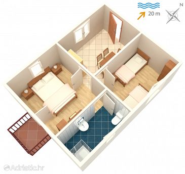 Apartment A-4550-b - Apartments and Rooms Drače (Pelješac) - 4550