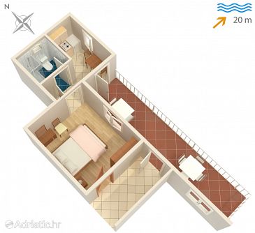 Apartment A-4560-c - Apartments and Rooms Sreser (Pelješac) - 4560