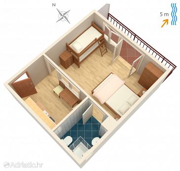 Studio flat AS-4566-b - Apartments and Rooms Trstenik (Pelješac) - 4566