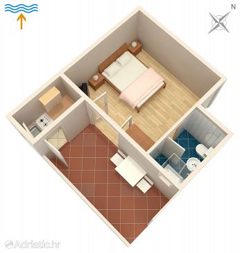 Plan Jelsa, Plan u smještaju tipa apartment, WIFI.