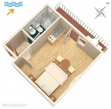 Studio flat AS-4602-a - Apartments and Rooms Jelsa (Hvar) - 4602