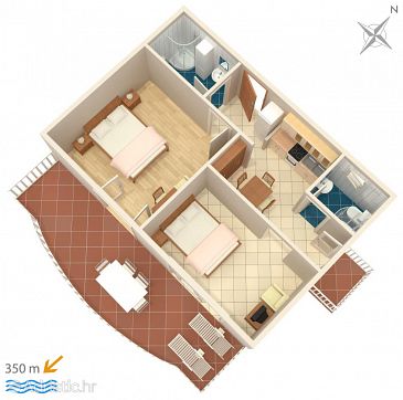 Apartment A-4671-b - Apartments Promajna (Makarska) - 4671