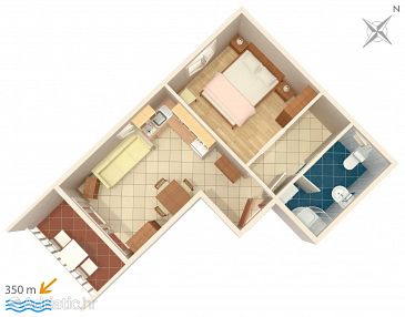 Apartment A-4671-c - Apartments Promajna (Makarska) - 4671