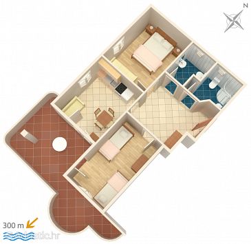 Apartment A-4820-a - Apartments Lokva Rogoznica (Omiš) - 4820