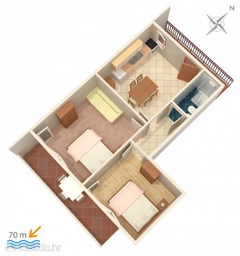 Apartment A-4850-a - Apartments Marina (Trogir) - 4850
