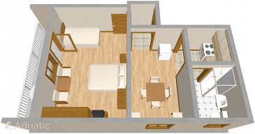 Apartment A-488-a - Apartments Pirovac (Šibenik) - 488