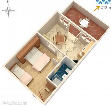 Apartment A-4961-c - Apartments Lopar (Rab) - 4961