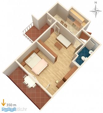 Apartment A-5011-c - Apartments Palit (Rab) - 5011