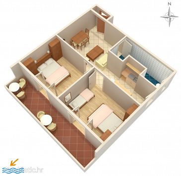 Apartment A-5044-a - Apartments and Rooms Palit (Rab) - 5044