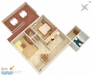 Apartment A-505-b - Apartments Brist (Makarska) - 505