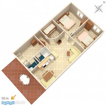 Apartment A-5057-a - Apartments Jezera (Murter) - 5057